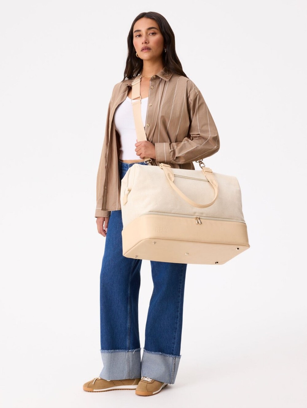 NWT Beis The Weekender | Beige | Carry-on Travel Bag - Picture 3 of 11